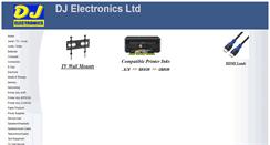 Desktop Screenshot of djelectronicsltd.co.uk